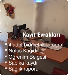 kayıt evrakları